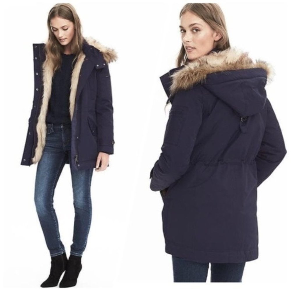 Banana Republic Down Winter Parka Coat